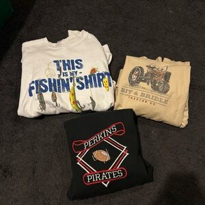 SET of three vintage crewnecks, sizes vary see📸all items also sold individually)